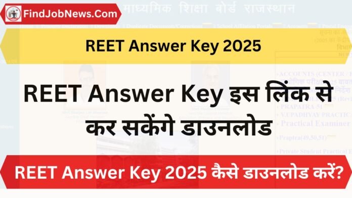 REET Answer Key 2025 Out: यहां करें डाउनलोड