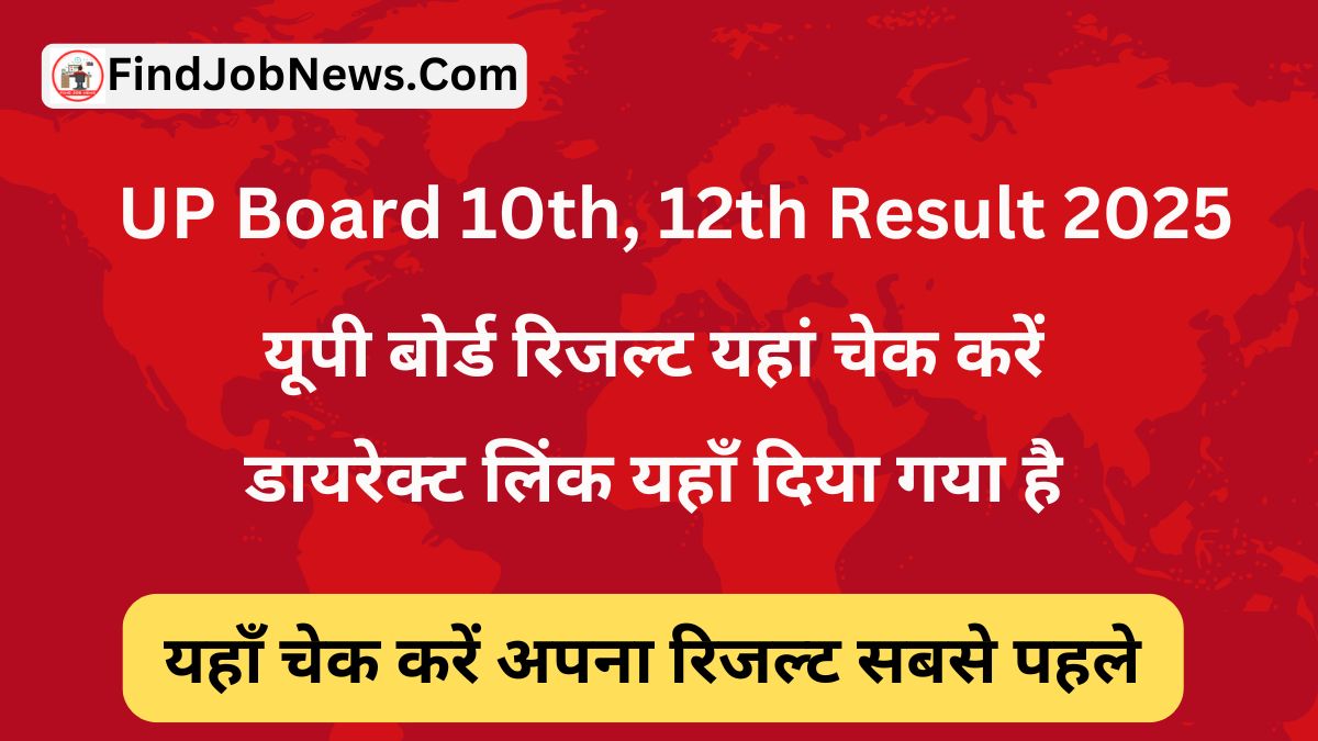UP Board 10th, 12th Result 2025: यूपी बोर्ड रिजल्ट यहां चेक करें