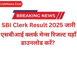 SBI Clerk Result 2025 जारी: एसबीआई क्लर्क मेन्स रिजल्ट कैसे डाउनलोड करें?