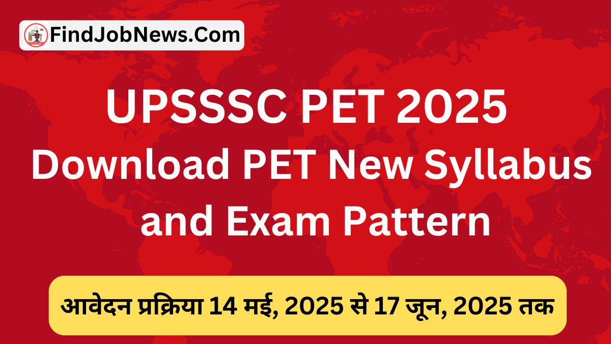 UPSSSC PET 2025: Download PET Syllabus and Exam Pattern